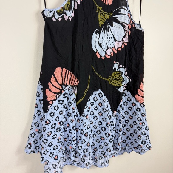 Free People Someone Like You Mini Dress Womens Small Sleeveless Slip Floral - Picture 7 of 12